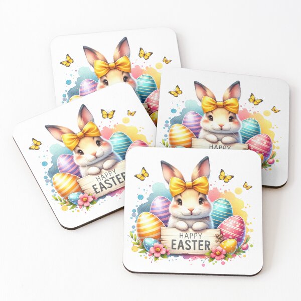 Item preview, Happy Easter Cute Bunny designed and sold by CraftyAnimal.