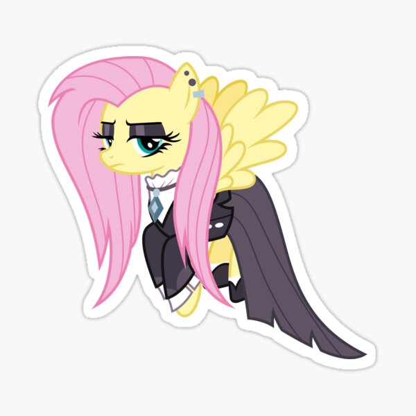 Goth Fluttershy Sticker