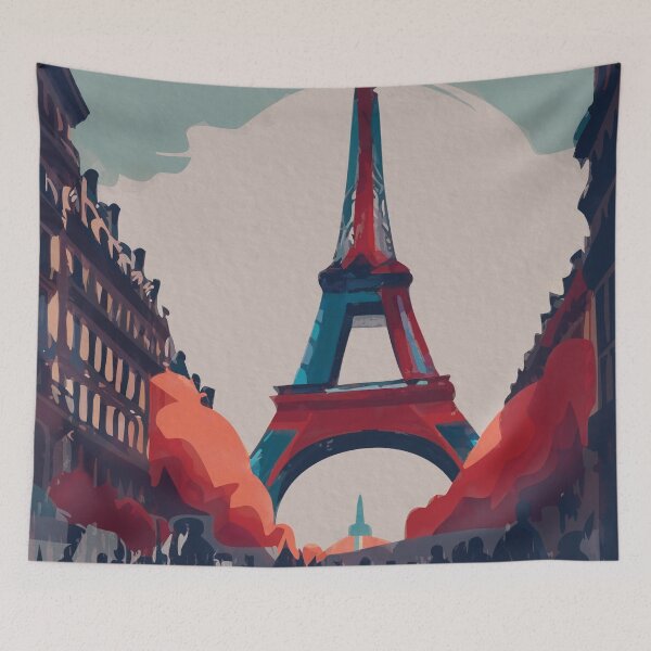 Item preview, Paris Eiffel Tower French Street designed and sold by TheJoeyStudio.