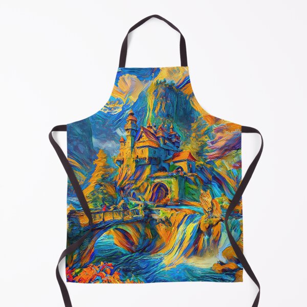 Item preview, Stylised castle and cat. DeepDream designed and sold by blackhalt.