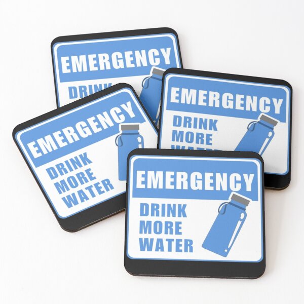 Item preview, Emergency Drink More Water Stay hydrated  designed and sold by Kawabijutsu21.