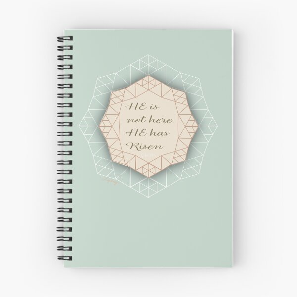 Item preview, Christian Easter Card quote, "HE is not here He has risen"  mint Geometric designed and sold by Ldydesign.