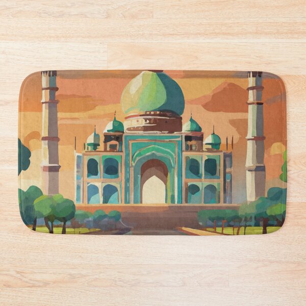 Item preview, Taj Mahal Sunset Agra India designed and sold by TheJoeyStudio.