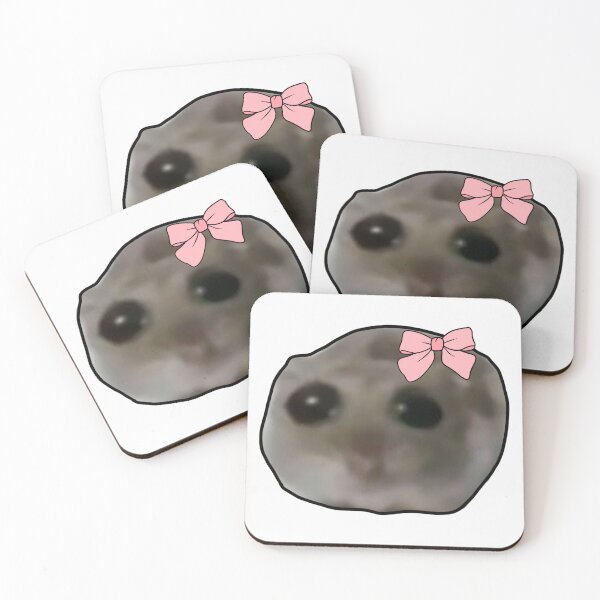 Item preview, Coquette Sad hamster meme designed and sold by vyascreations.