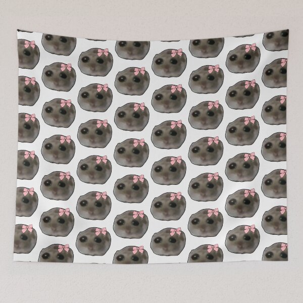 Item preview, Coquette Sad hamster meme designed and sold by vyascreations.
