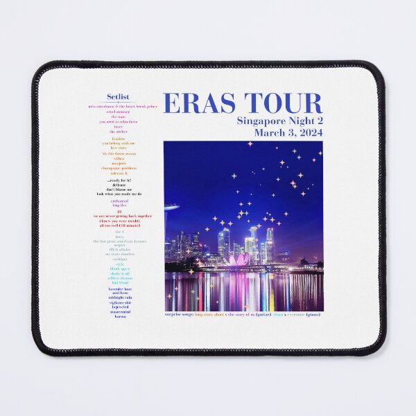 Item preview, Eras Tour Setlist - Singapore Night 2 designed and sold by LisaMichelleArt.