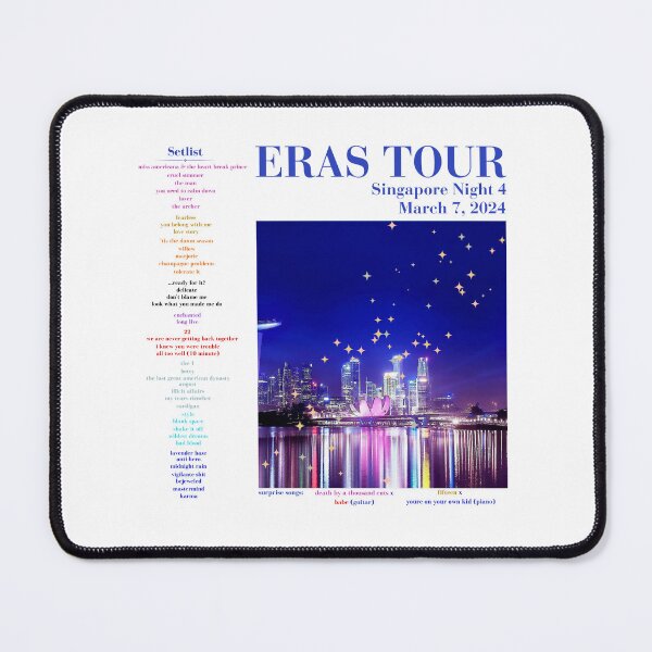 Item preview, Eras Tour Setlist - Singapore Night 4 designed and sold by LisaMichelleArt.