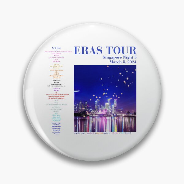 Item preview, Eras Tour Setlist - Singapore Night 5 designed and sold by LisaMichelleArt.