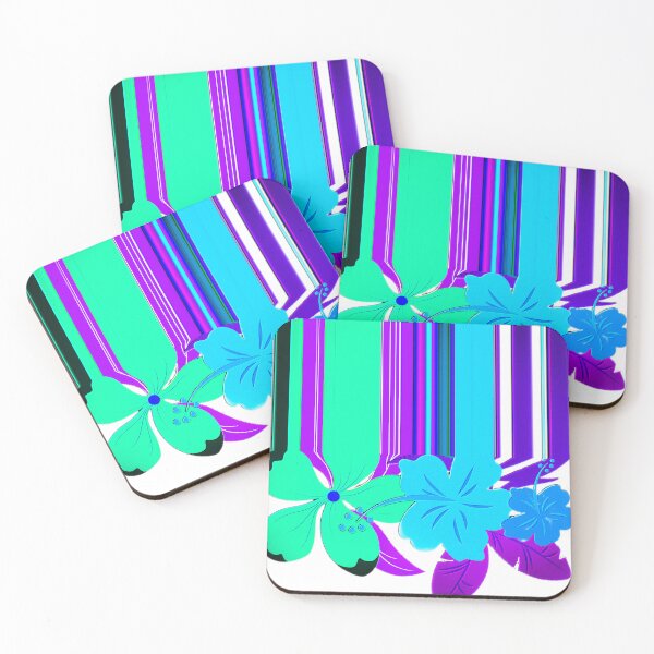 Item preview, Bright Coloured Leaves & Flowers Cliche  designed and sold by Pattern Hub.