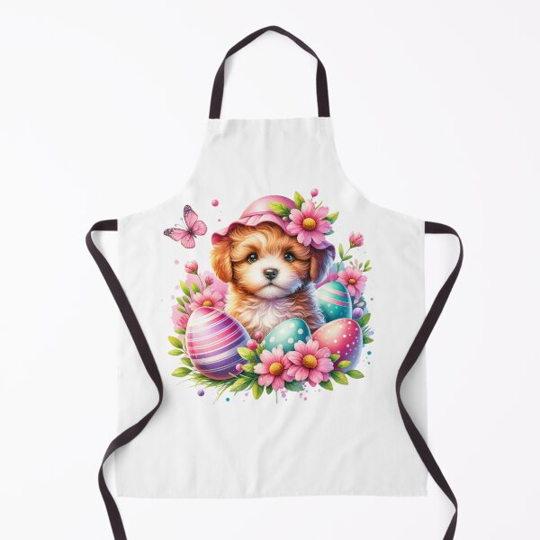 Item preview, Cute Easter Puppy wearing a Hat designed and sold by CraftyAnimal.