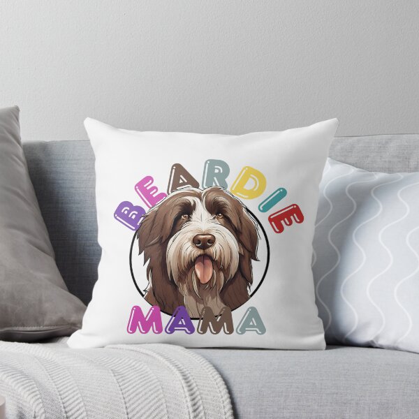 Item preview, Colorful Aesthetic With a Dog Breed Bearded Collie "Dog Mama" designed and sold by GoodyPaws.