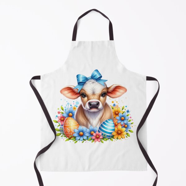 Item preview, Easter Watercolor Brahman Cow designed and sold by CraftyAnimal.