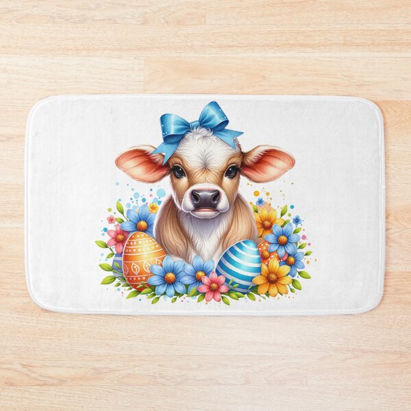 Item preview, Easter Watercolor Brahman Cow designed and sold by CraftyAnimal.