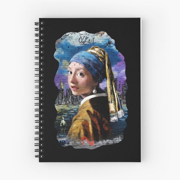 Item preview, Girl with a Pearl Earring from Vermeer reimagined in graffiti style designed and sold by EmeraldeaArt.
