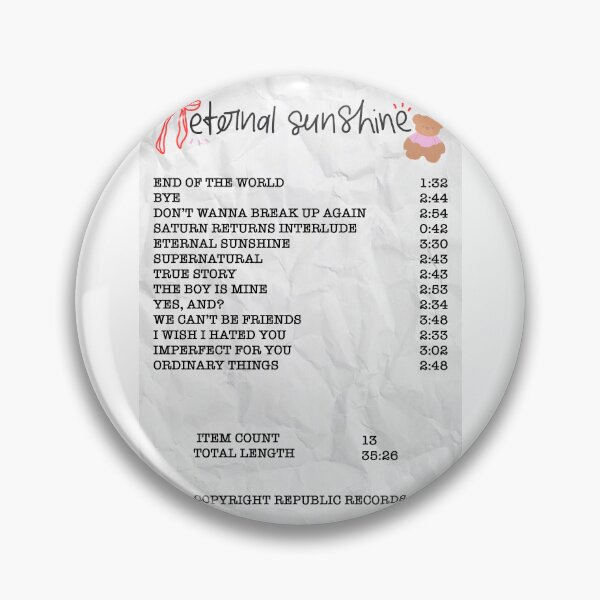 Item preview, Eternal Sunshine Album Receipt designed and sold by vandaziba.
