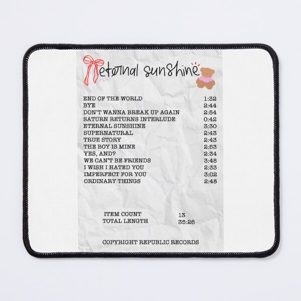 Item preview, Eternal Sunshine Album Receipt designed and sold by vandaziba.