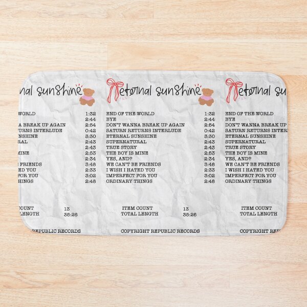 Item preview, Eternal Sunshine Album Receipt designed and sold by vandaziba.
