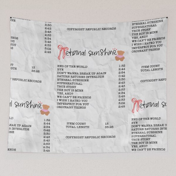 Item preview, Eternal Sunshine Album Receipt designed and sold by vandaziba.