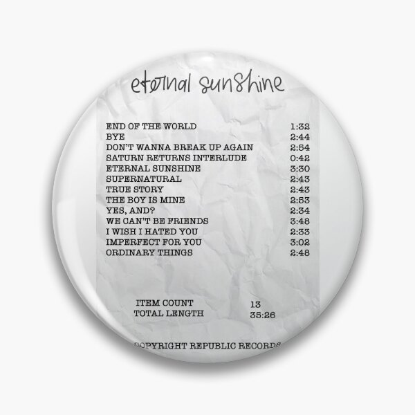 Item preview, Eternal sunshine Album Receipt designed and sold by vandaziba.