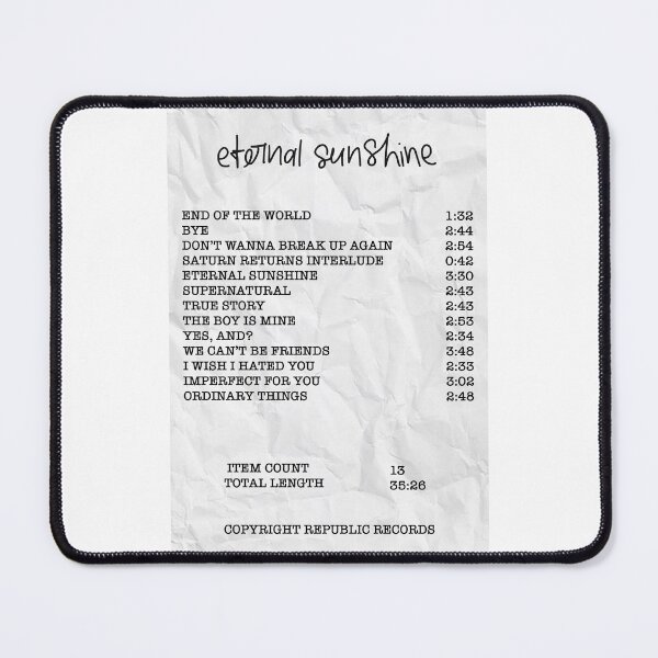Item preview, Eternal sunshine Album Receipt designed and sold by vandaziba.