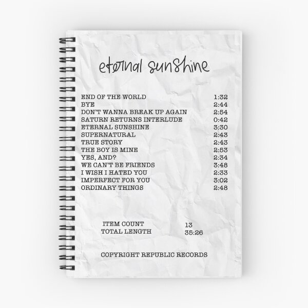 Item preview, Eternal sunshine Album Receipt designed and sold by vandaziba.