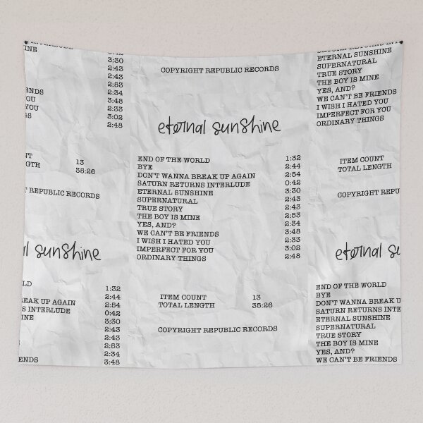 Item preview, Eternal sunshine Album Receipt designed and sold by vandaziba.