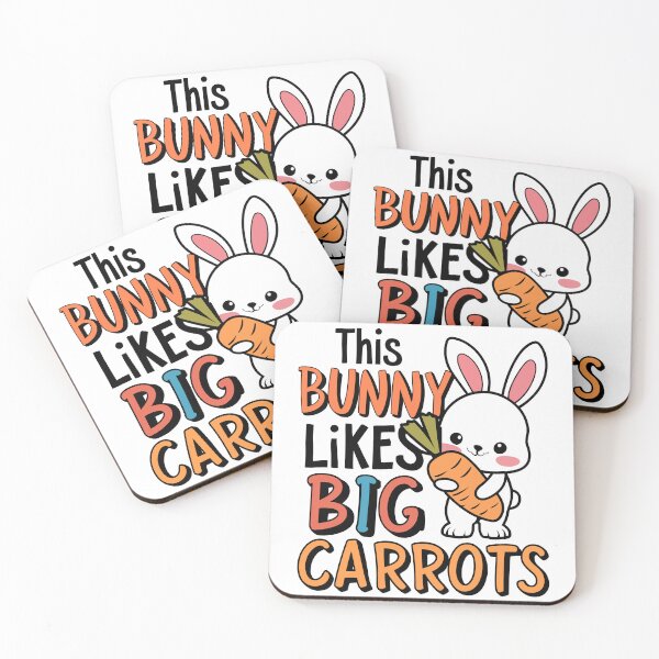 Item preview, This Bunny Likes Big Carrots Easter Bunny designed and sold by Quirky Shirts.