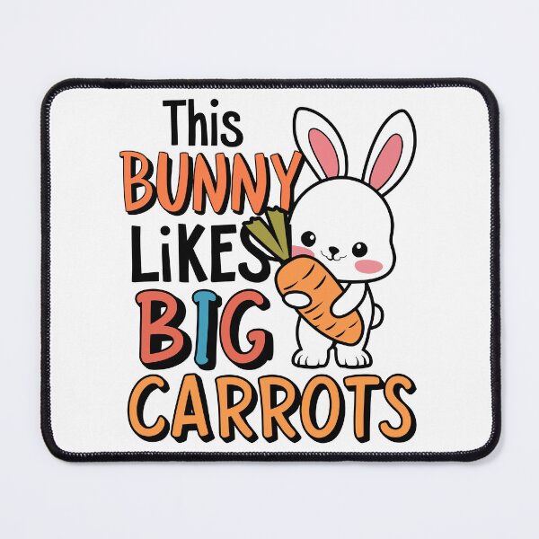Item preview, This Bunny Likes Big Carrots Easter Bunny designed and sold by Quirky Shirts.