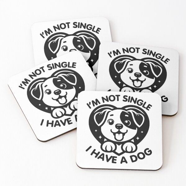 Artikelvorschau, Ich bin kein Single, ich habe einen Hund entworfen und verkauft von PeelZinc.