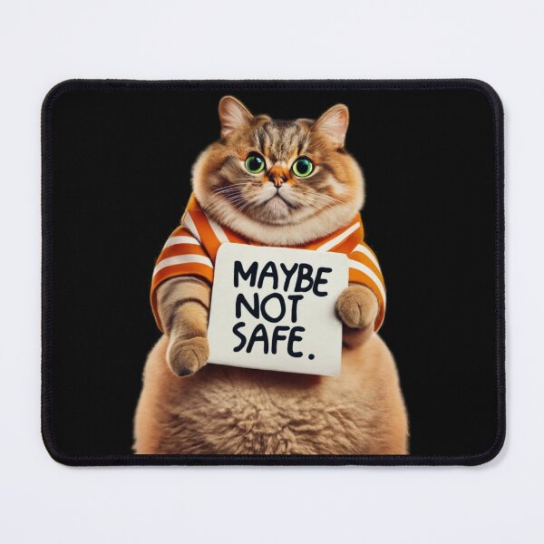 Item preview, Maybe Not Safe, Definitely Worth the Risk (A Cat's Motto) designed and sold by ThreadLore.