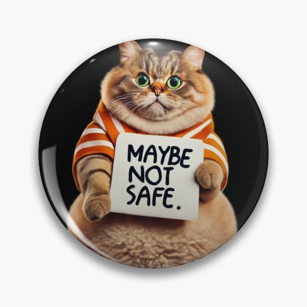 Item preview, Maybe Not Safe, Definitely Worth the Risk (A Cat's Motto) designed and sold by ThreadLore.