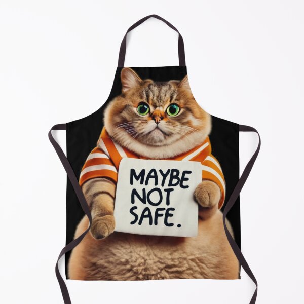Item preview, Maybe Not Safe, Definitely Worth the Risk (A Cat's Motto) designed and sold by ThreadLore.