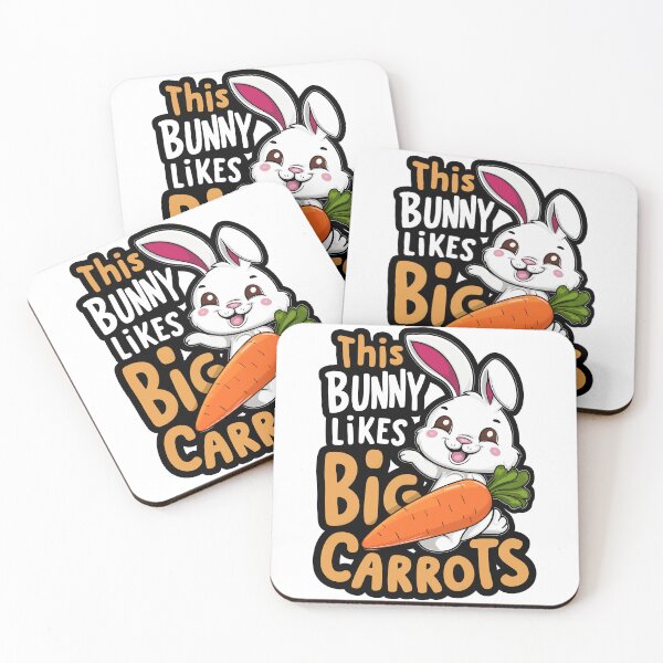 Item preview, This Bunny Likes Big Carrots Easter Rabbit designed and sold by Quirky Shirts.