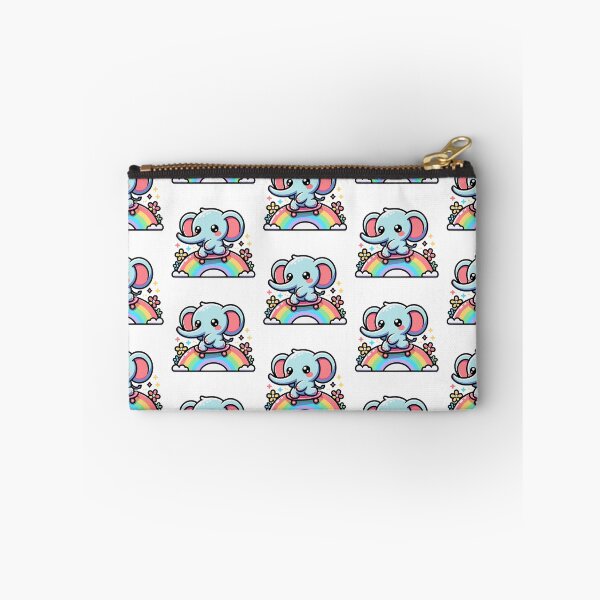 Item preview, Kawaii Elephant Skateboarding designed and sold by PeelZinc.