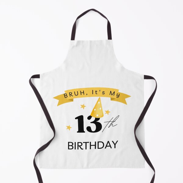 Item preview, "BRUH, It's My 13th Birthday" Teen's Celebration Shirt designed and sold by AI-volution.