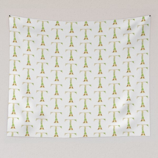 Item preview, Watercolor Spring letter T designed and sold by tapilipa.