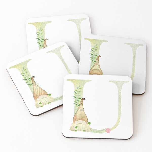 Item preview, Watercolor Spring letter U designed and sold by tapilipa.