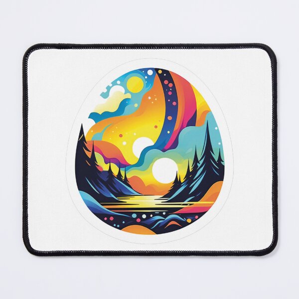 Item preview, Natural wonder: Colorful night at the lake designed and sold by Ink-Kreativ.