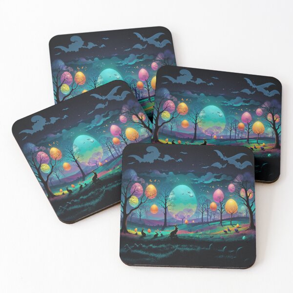 Item preview, Easter bunnies on the green meadow designed and sold by MagicBreeze.