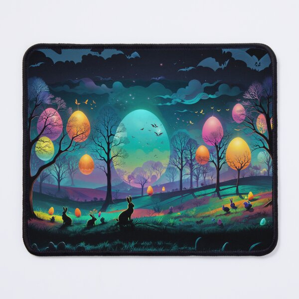 Item preview, Easter bunnies on the green meadow designed and sold by MagicBreeze.