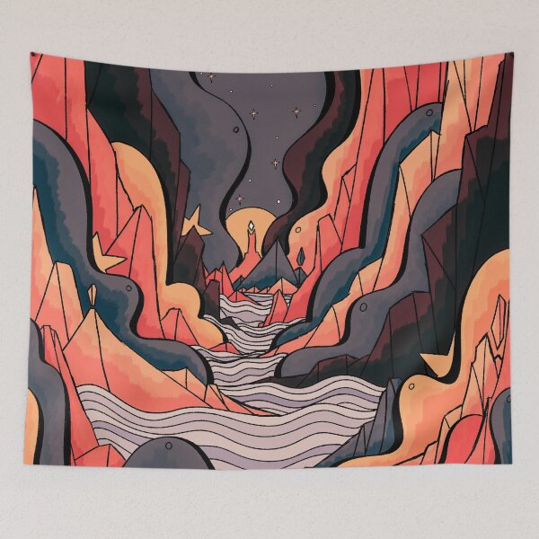 Item preview, The distant tower designed and sold by Swadeillustrations.