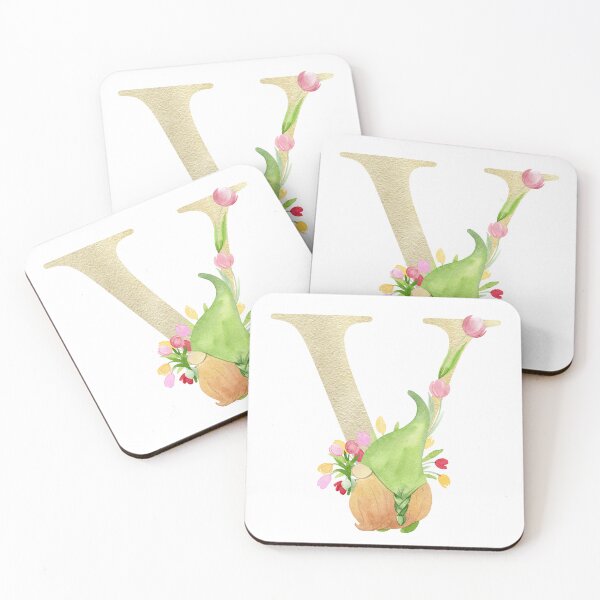 Item preview, Watercolor Spring letter V designed and sold by tapilipa.