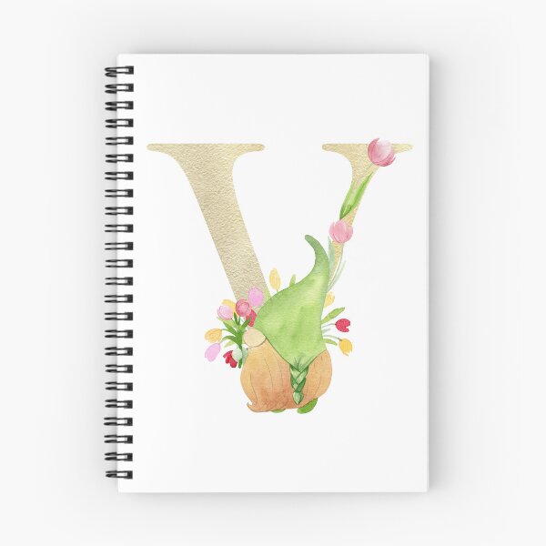 Item preview, Watercolor Spring letter V designed and sold by tapilipa.