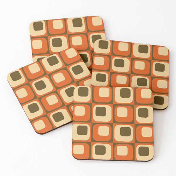 Item preview, retro 1970's style abstract pattern designed and sold by pauloneill-art.