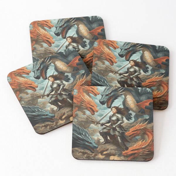 Item preview, Brave Girl vs. Dragon: A Courageous Encounter designed and sold by UniqueDesign751.
