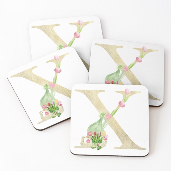 Item preview, Watercolor Spring letter X designed and sold by tapilipa.