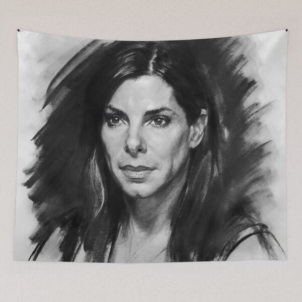 Item preview, Sandra Annette Bullock - digital portrait designed and sold by Lefteris Betsis.