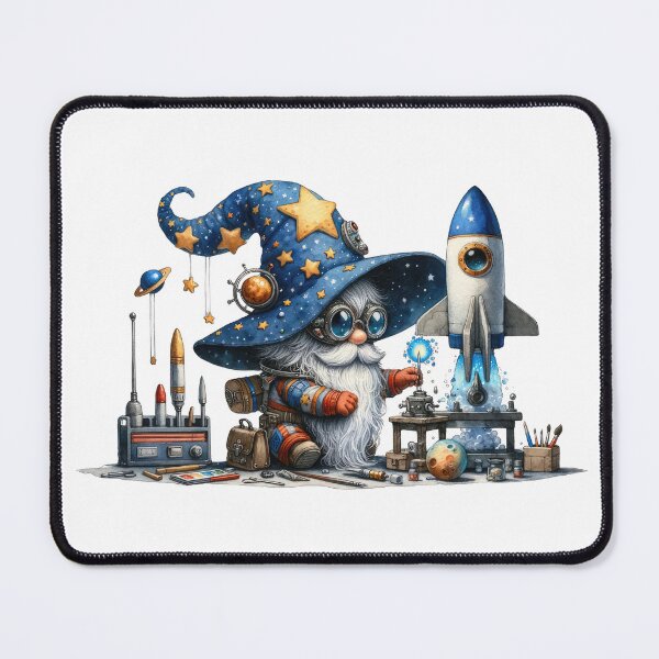 Item preview, Cute Astronaut Gnome and Space designed and sold by Magnuna.