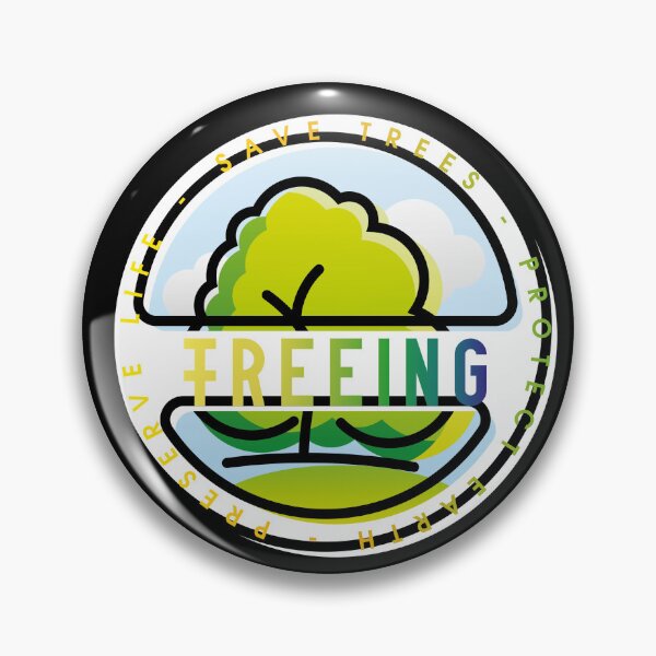 Item preview, FREEING save trees, protect earth, preserve life (black edit) designed and sold by alphavirginis.