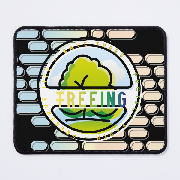 Item preview, FREEING save trees, protect earth, preserve life (black edit) designed and sold by alphavirginis.